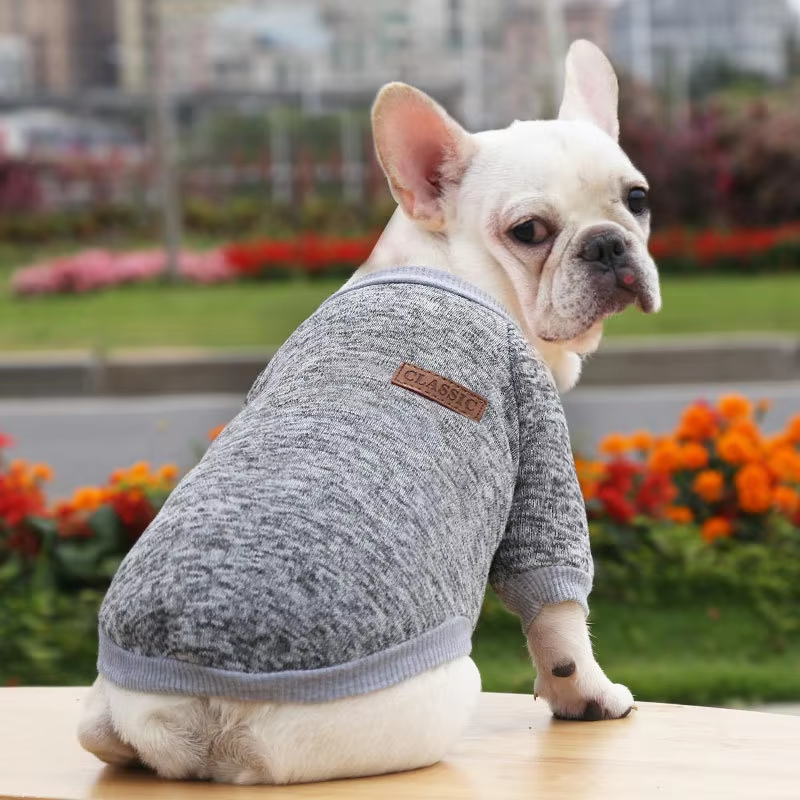 Wool Sweatshirt Printed Pattern Winter Small Medium Dog Clothing
