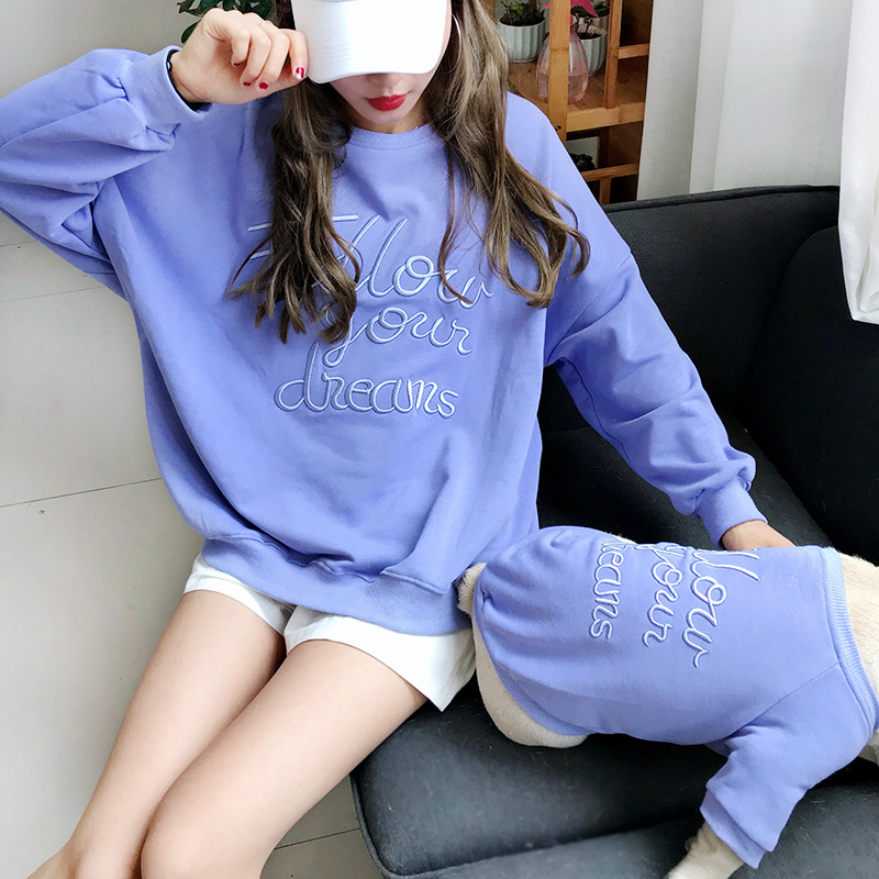 Dog Owner Matching Hoodies Set Family Couple Wholesale