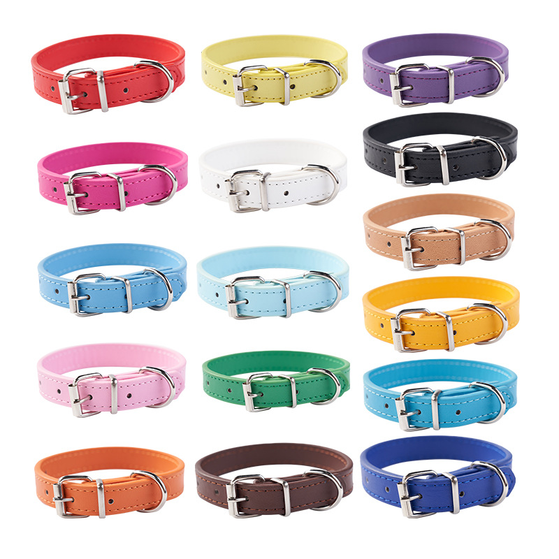 Colored Leather Collar