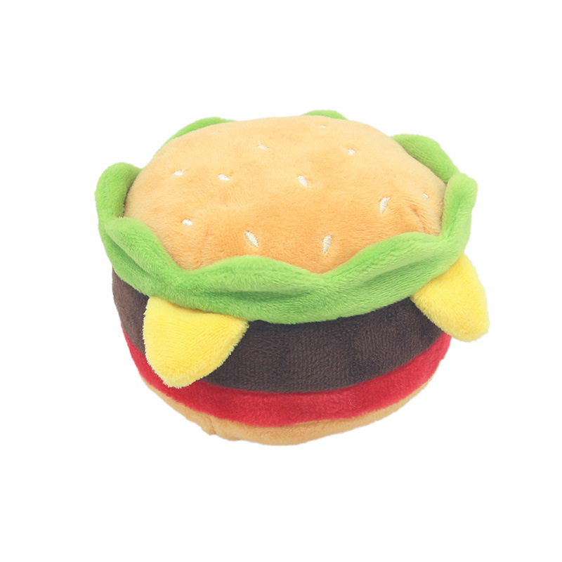 Squeaky Fast Food Plush Dog Toys