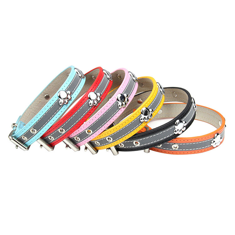 Bolted Leather Cat Collar