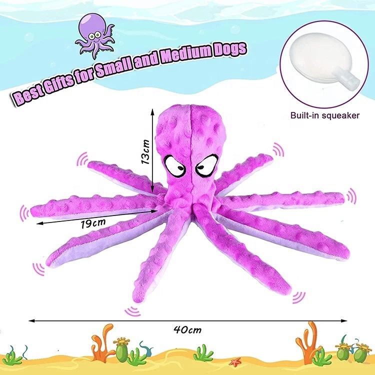 Squeaky Plush Octopus Toy for Dogs