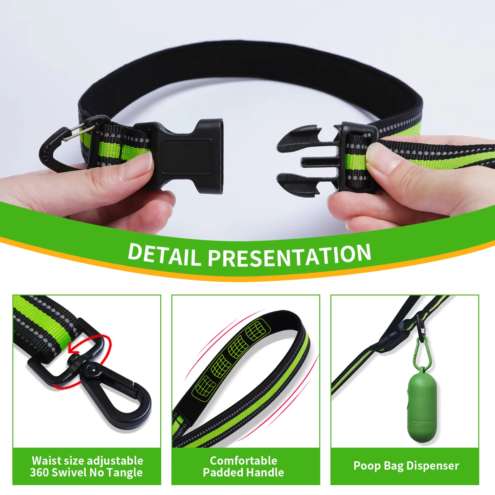 Retractable Hands Free Dog Leash