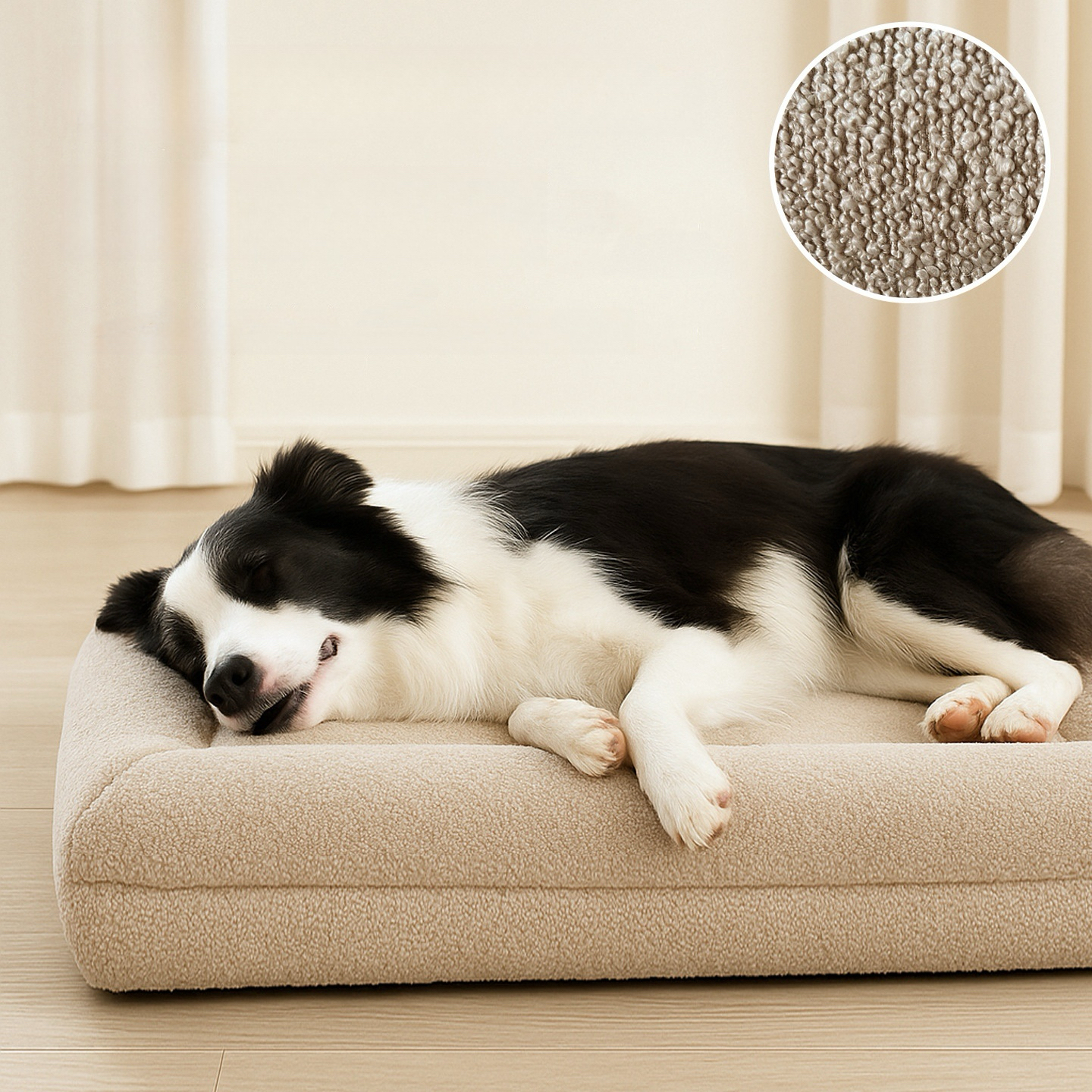 Memory foam dog bed