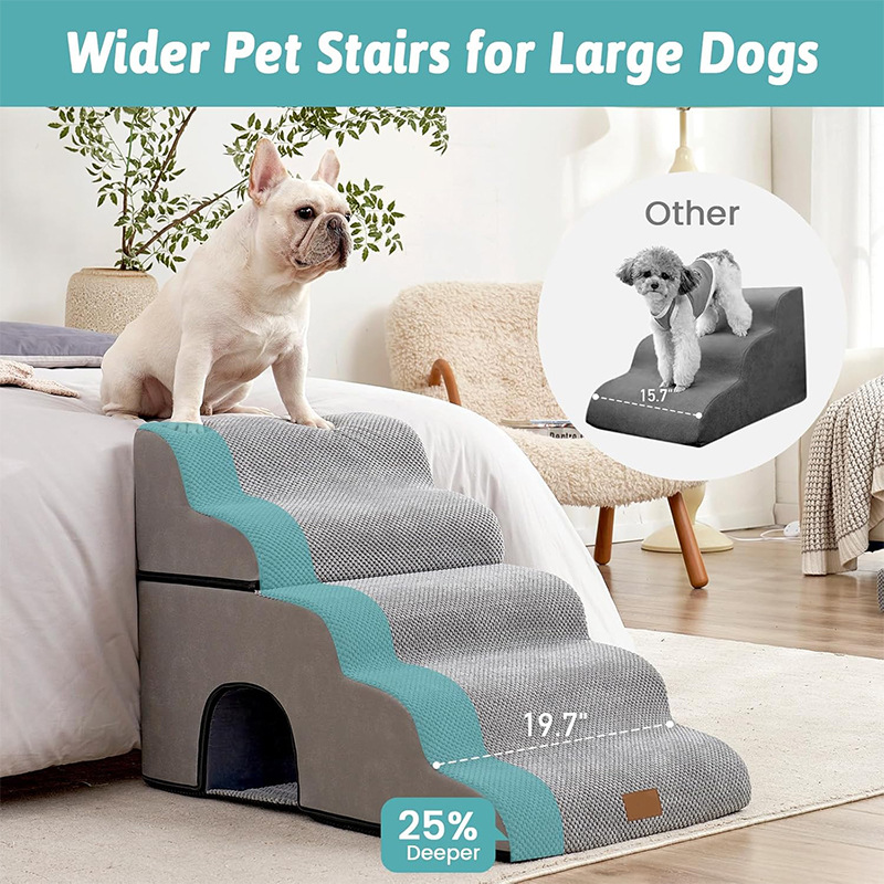 5-Step Foldable Pet Climbing Ladder