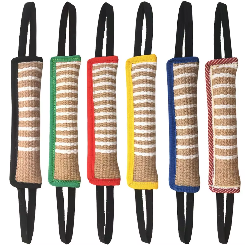 Tough Linen Dog Tug Training Toy