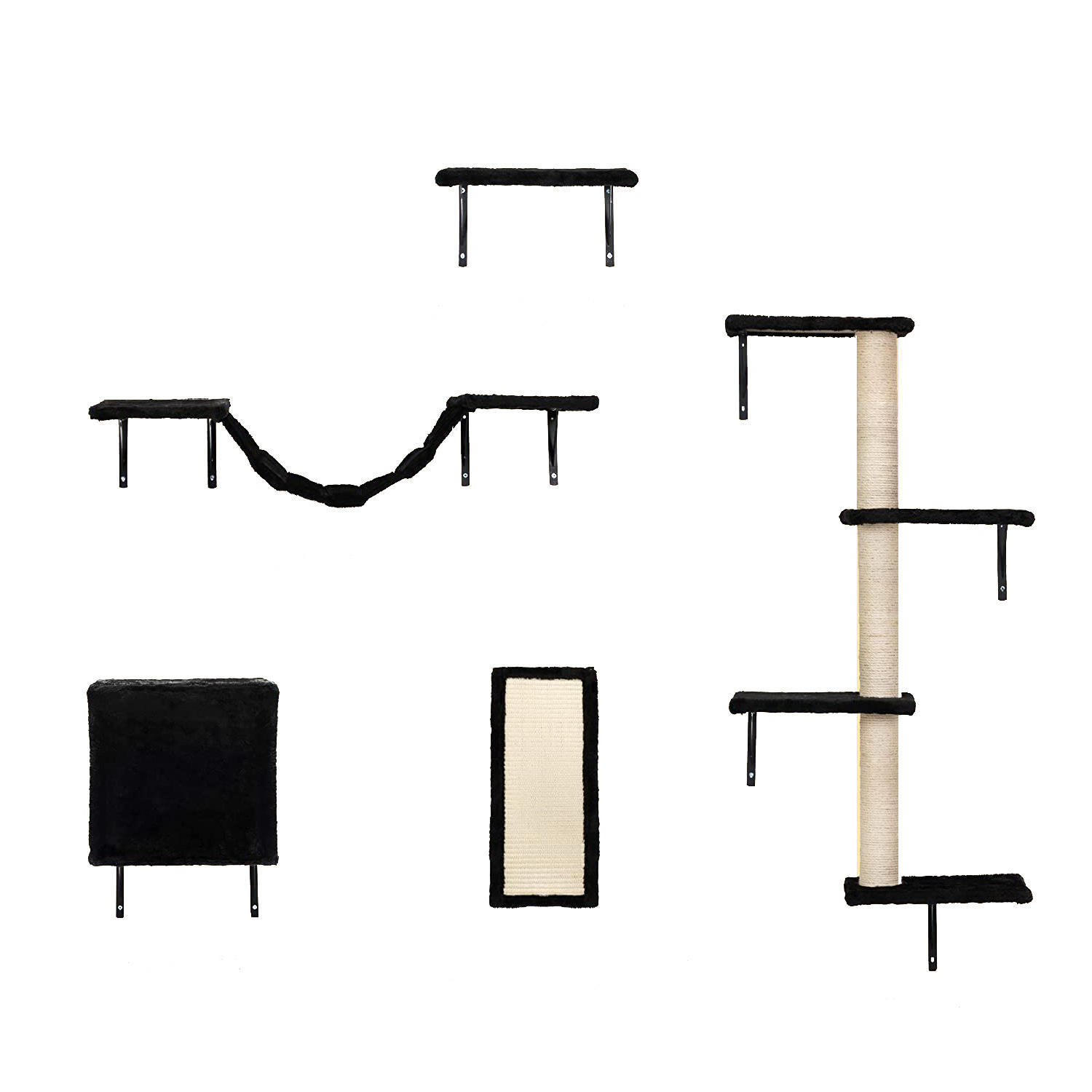 Wall Mounted Cat Tree 5-in-1