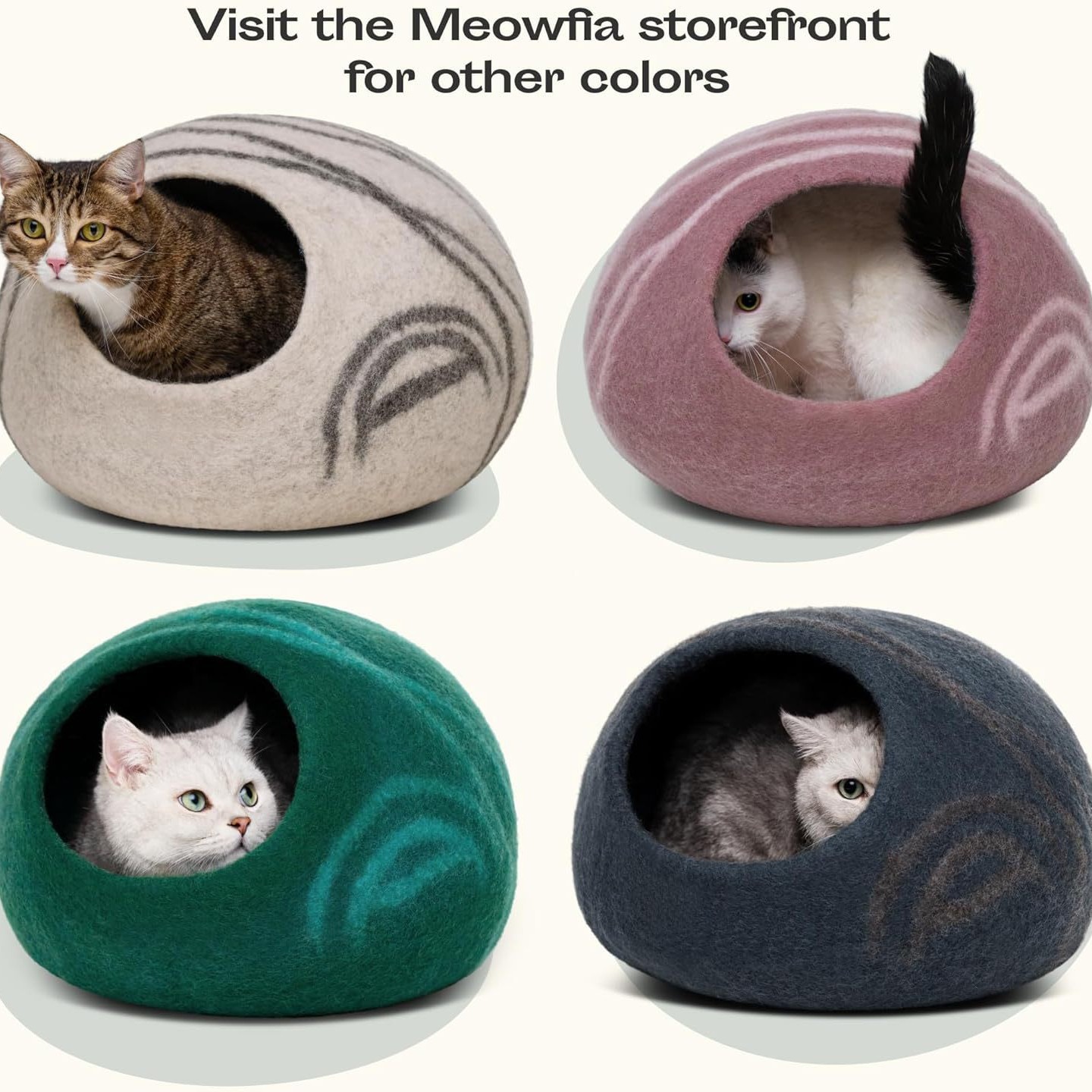 Wool Felt Cat Cave House