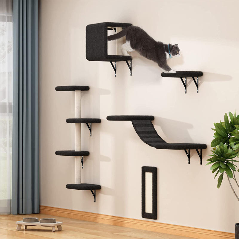Wall Mounted Cat Tree 5-in-1