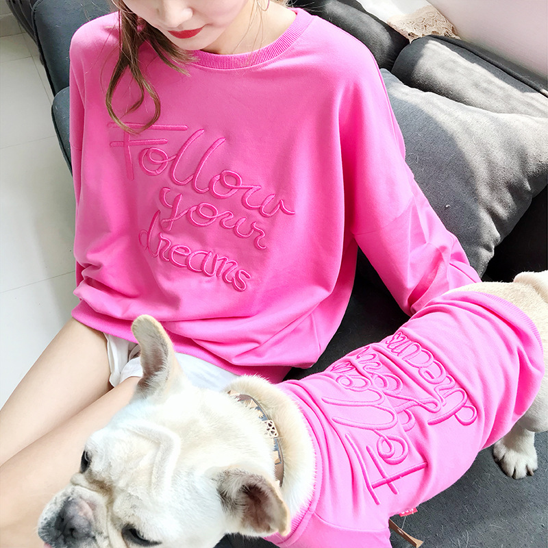 Dog Owner Matching Hoodies Set Family Couple Wholesale