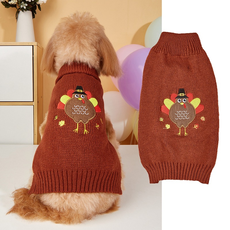 wholesale Haakong Thanksgiving Dog Turkey Print