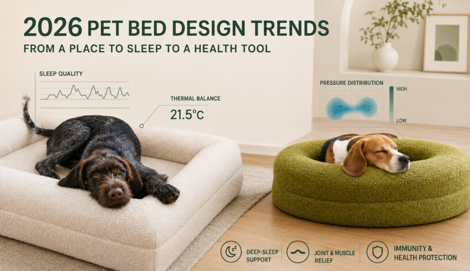 2026 Pet Bed Design Trends: From “A Place to Sleep” to “A Health Tool”