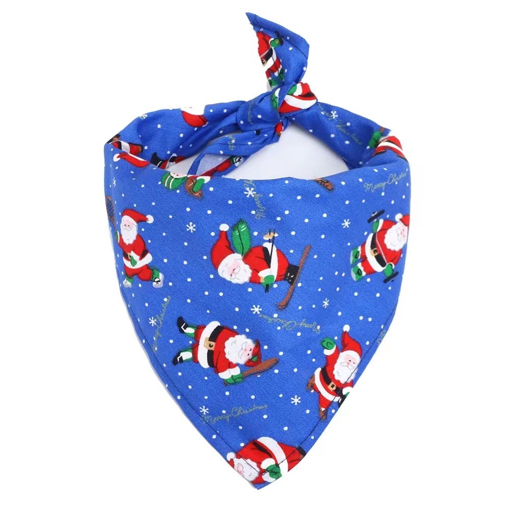 Christmas Pet Bandana, Festive Dog Triangle Scarf