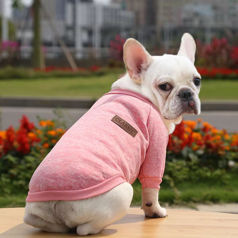 Wool Sweatshirt Printed Pattern Winter Small Medium Dog Clothing