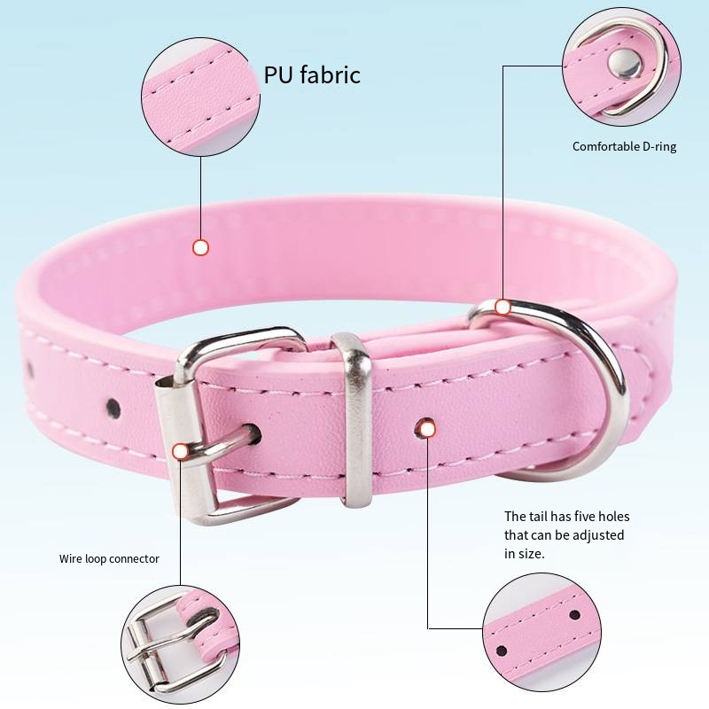 Colored Leather Collar