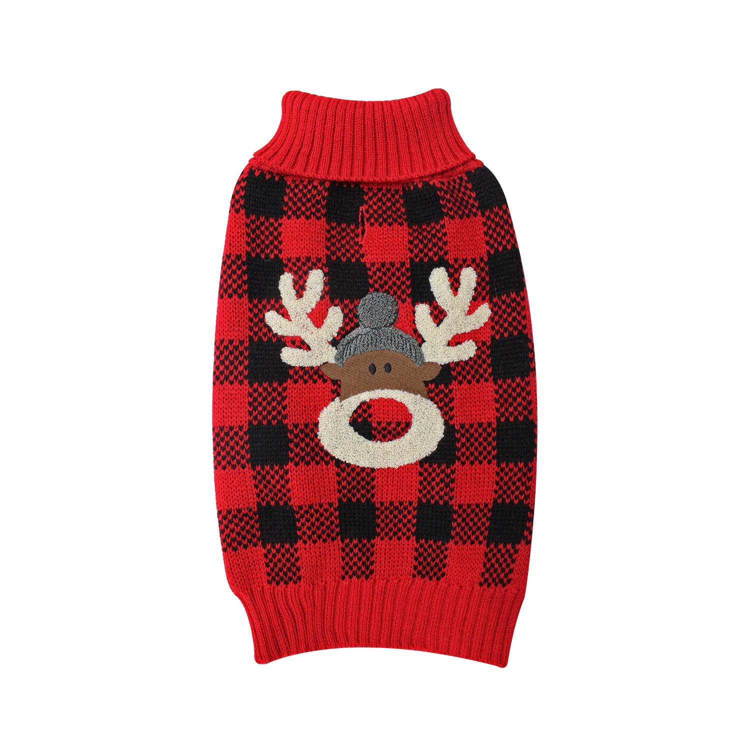 wholesale Christmas DogSweater Elk-Print Warm