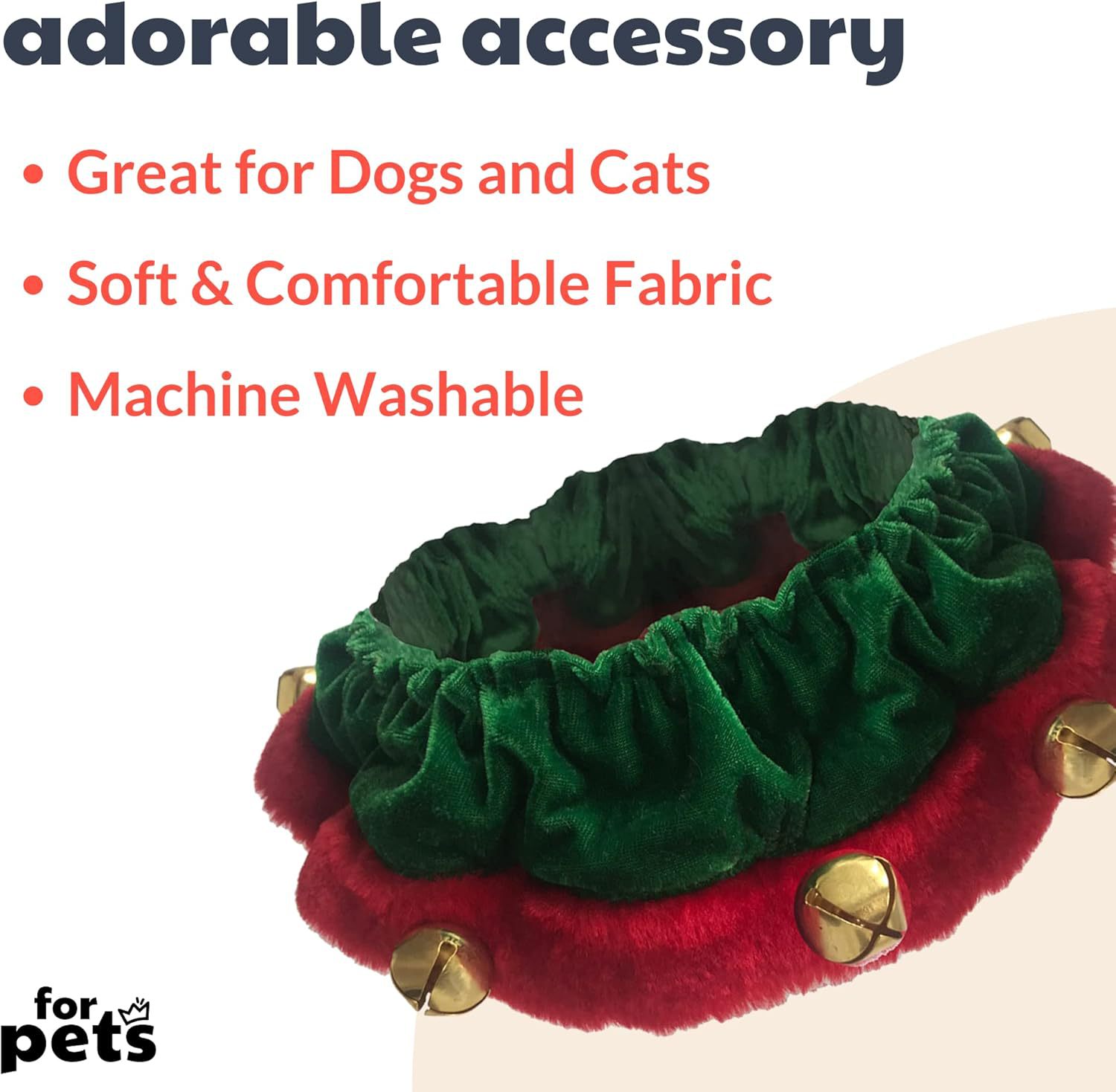 Christmas Pet Collar With Bells
