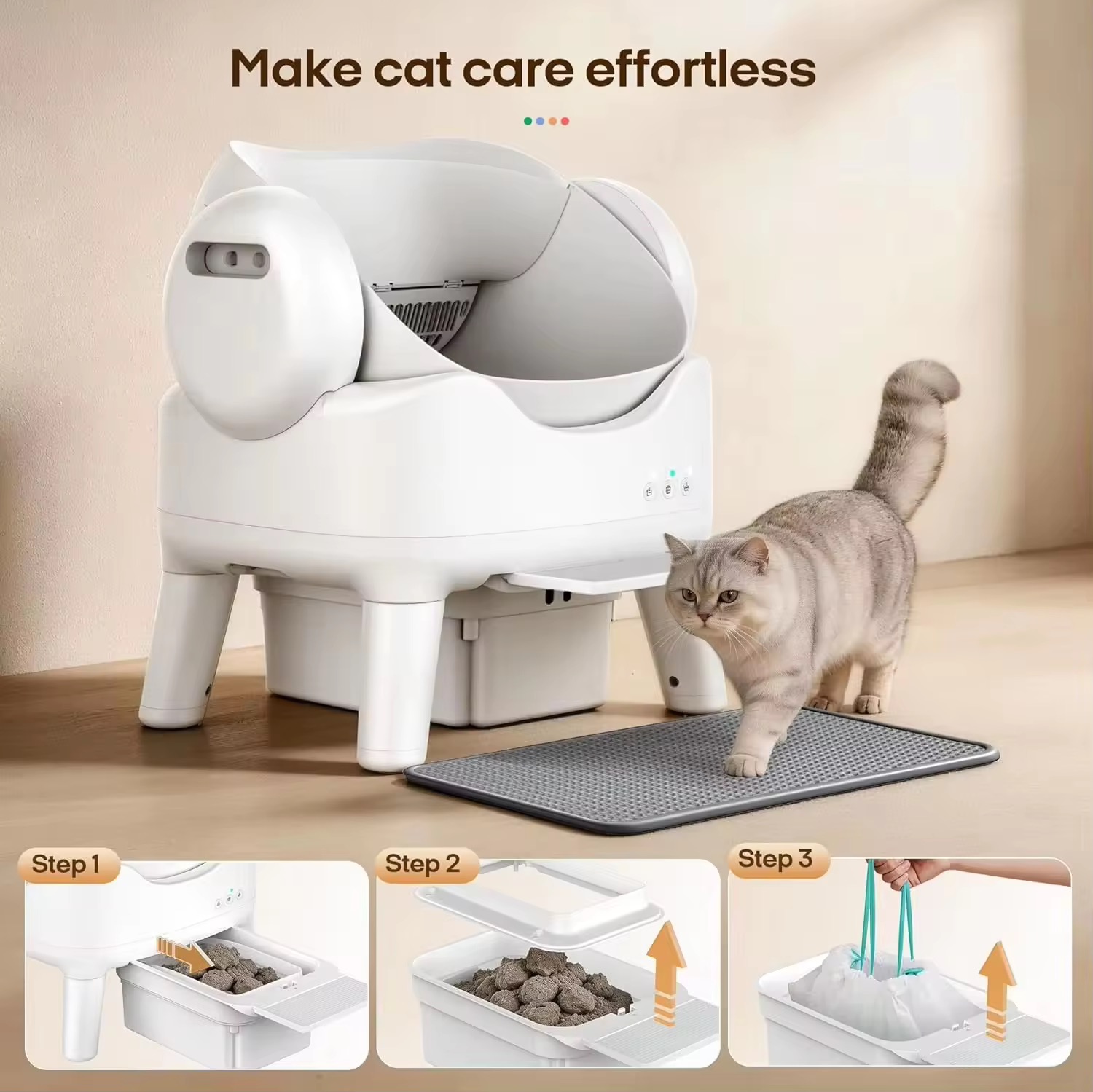 Smart cat litter box