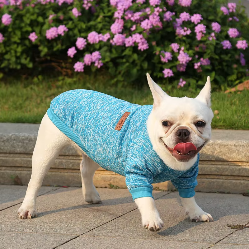 Wool Sweatshirt Printed Pattern Winter Small Medium Dog Clothing