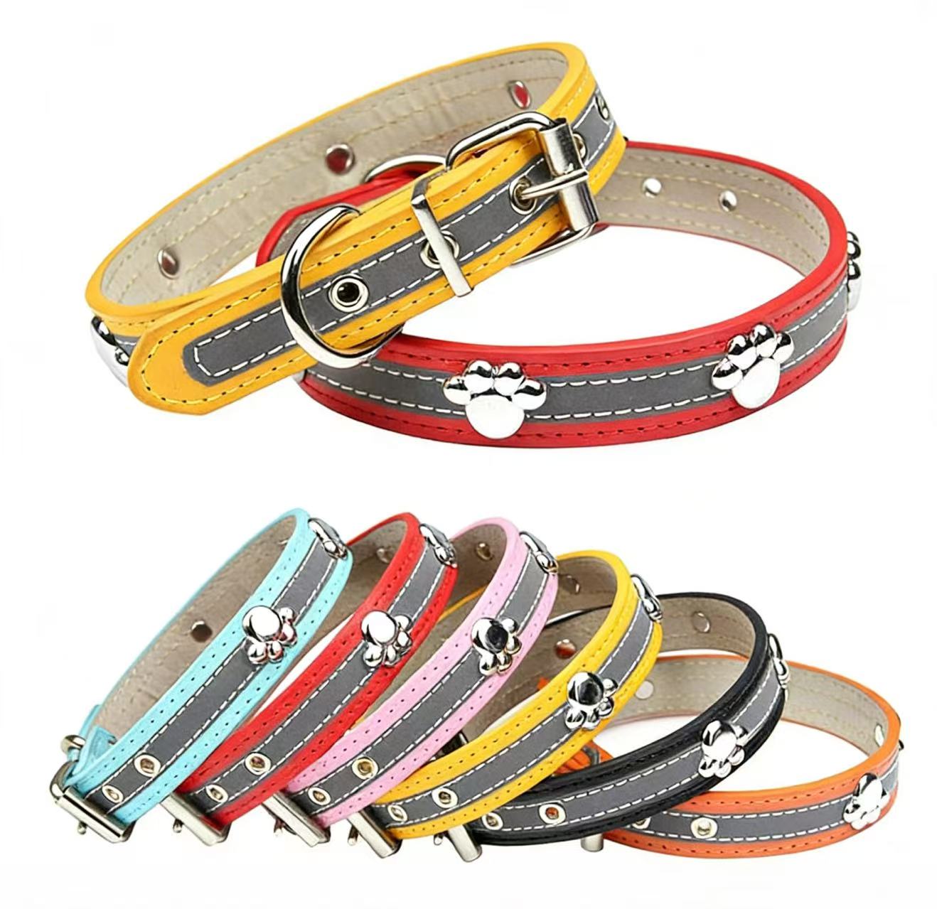 Bolted Leather Cat Collar