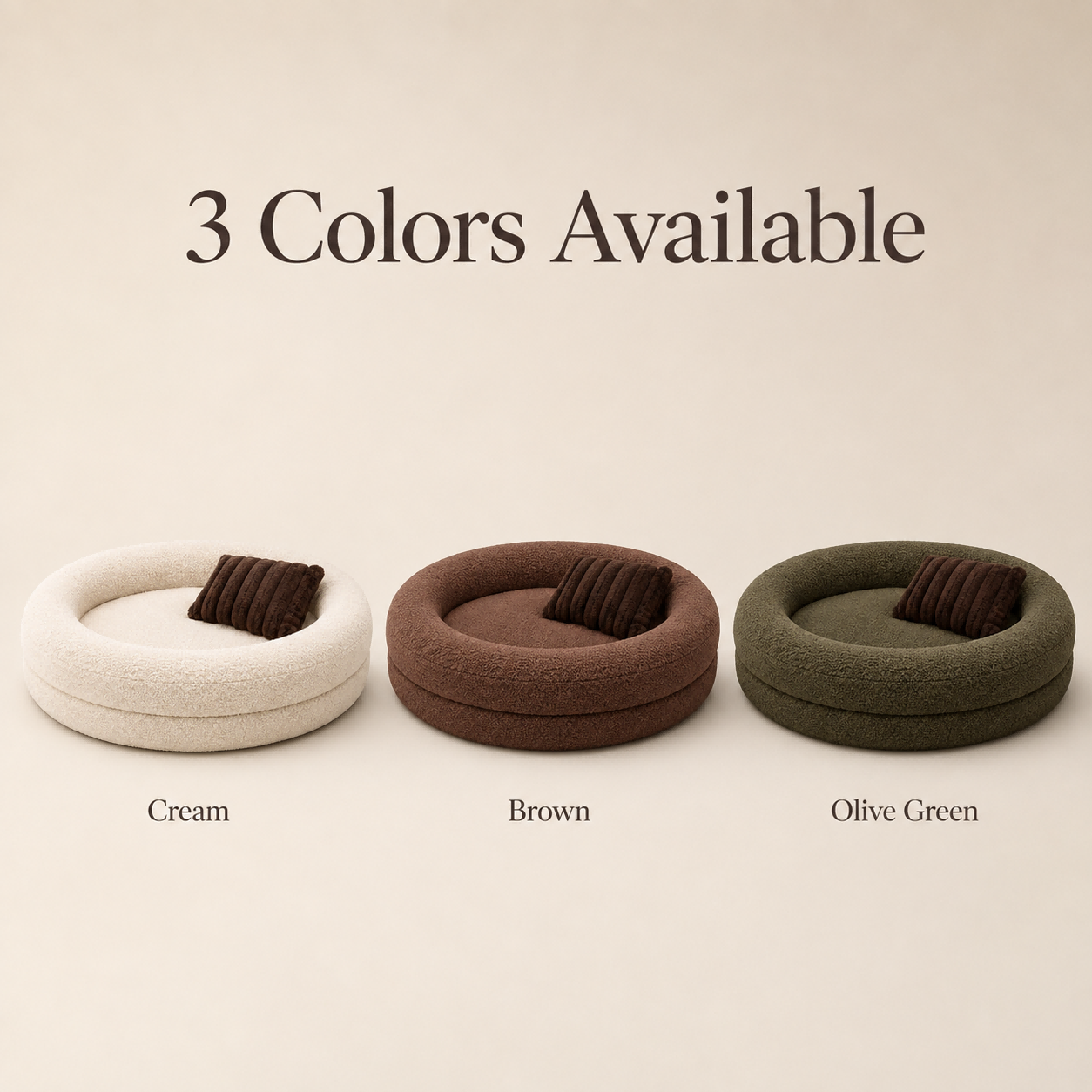 Wholesale Boucle Fabric Orthopedic Memory Dog Bed