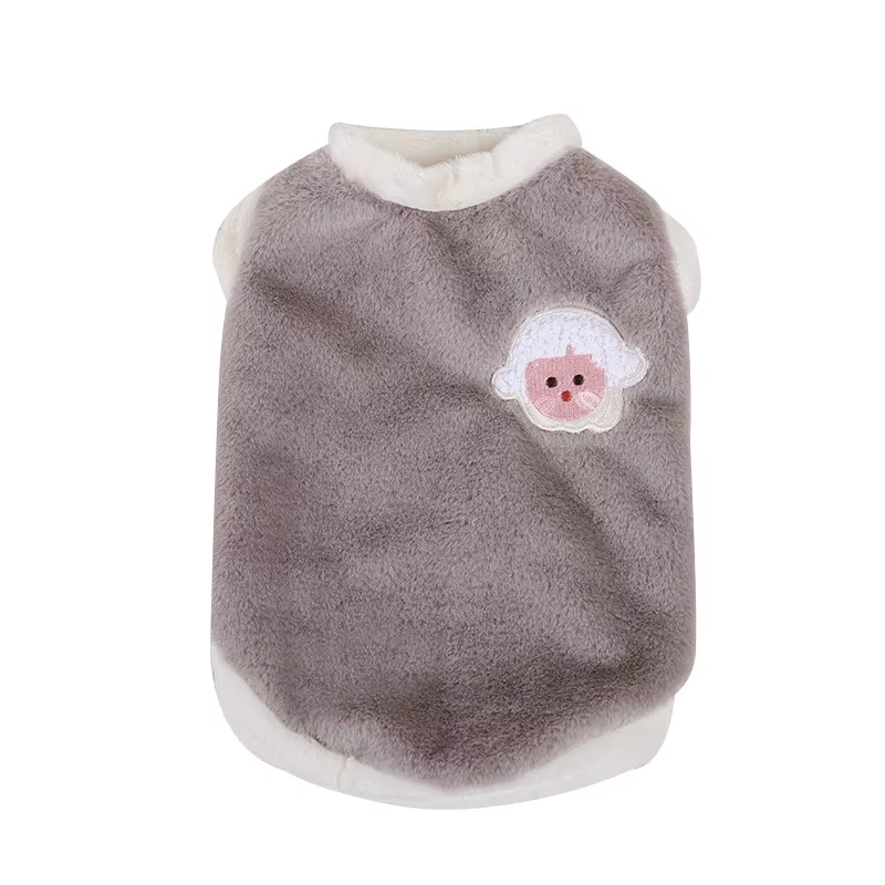 Warm Rabbit Plush Vest Pet Dog Cat Clothes