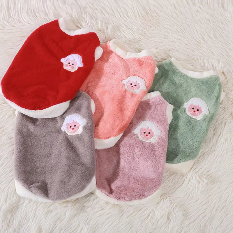 Warm Rabbit Plush Vest Pet Dog Cat Clothes