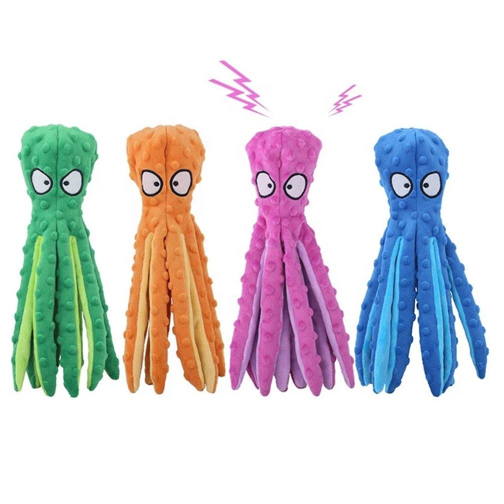 Squeaky Plush Octopus Toy for Dogs