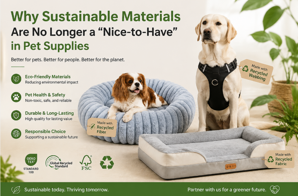 Why Sustainable Materials Are No Longer a “Nice-to-Have” in Pet Supplies (And 3 Real-World Examples)