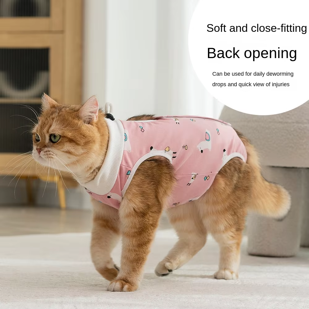 Cat Recovery Suit for Spay Abdominal Wounds